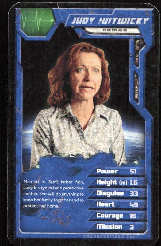2007 Top Trumps Transformers Judy Witwicky