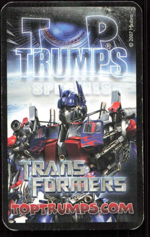 2007 Top Trumps Transformers Jazz