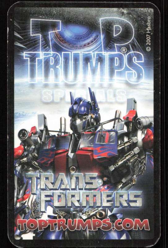 2007 Top Trumps Transformers Bumblebee