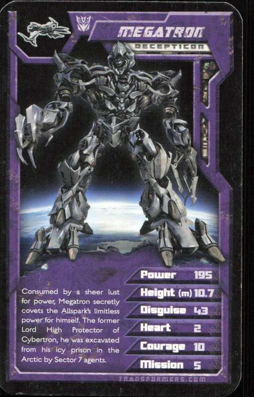 2007 Top Trumps Transformers Megatron