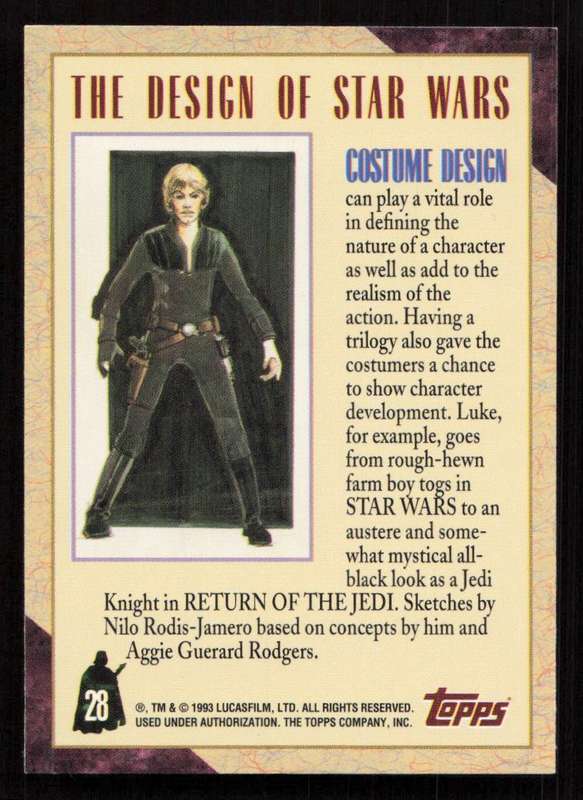 1993 Topps Star Wars Galaxy The Design of Star Wars 28