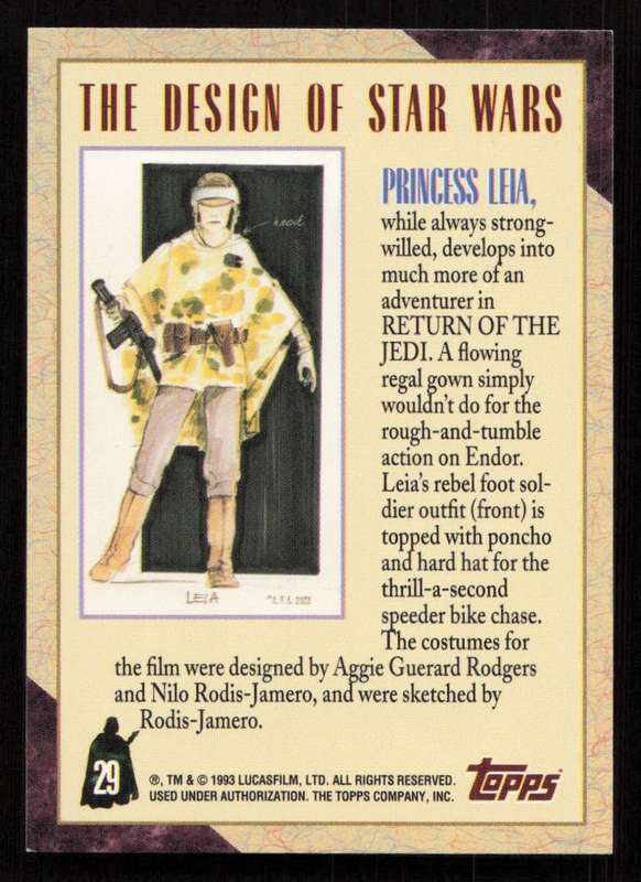 1993 Topps Star Wars Galaxy The Design of Star Wars 29