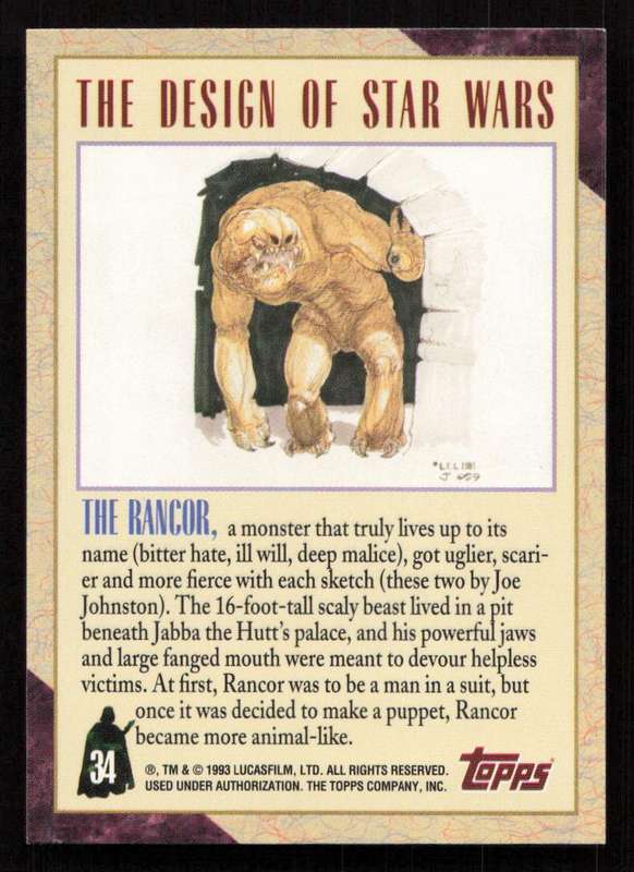 1993 Topps Star Wars Galaxy The Design of Star Wars 34