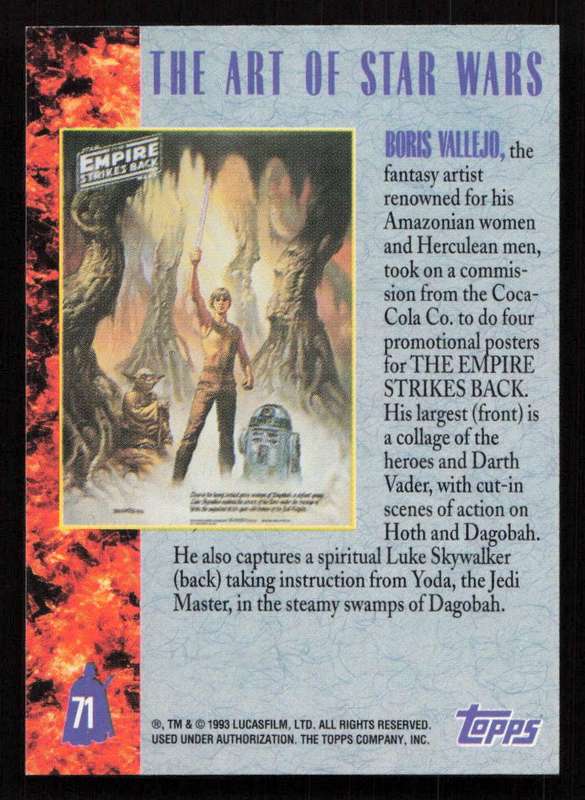 1993 Topps Star Wars Galaxy The Art of Star Wars 71