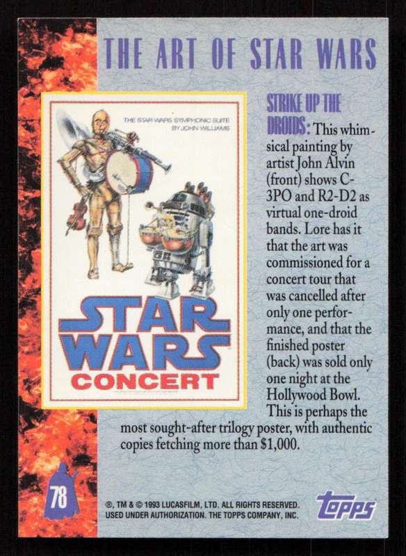 1993 Topps Star Wars Galaxy The Art of Star Wars 78