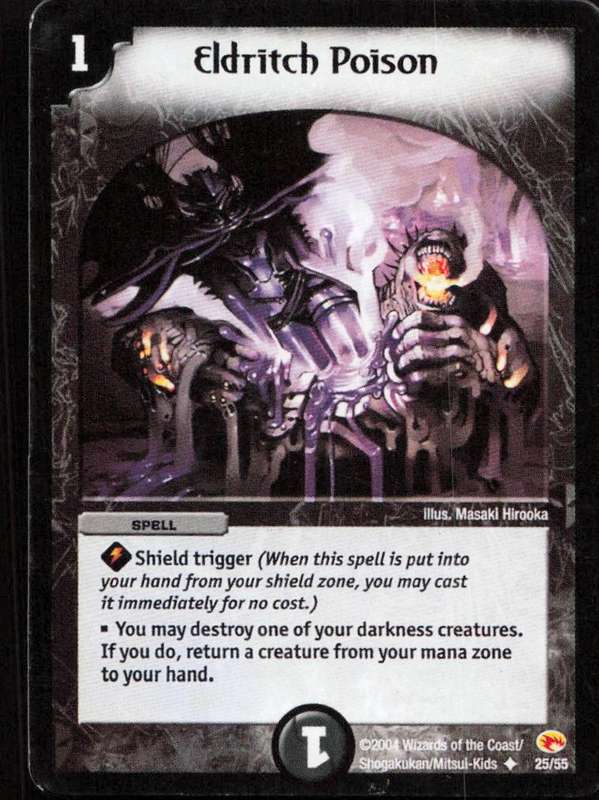 2004 Wizards of the Coast Duel Masters 1 Elditch Poison 25/55