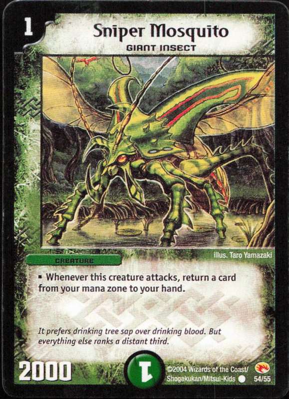 2004 Wizards of the Coast Duel Masters 1 Sniper Mosquito 54/55
