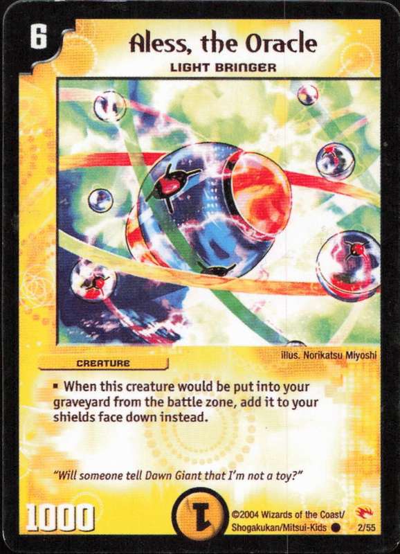 2004 Wizards of the Coast Duel Masters 6 Aless, the Orcle 2/55