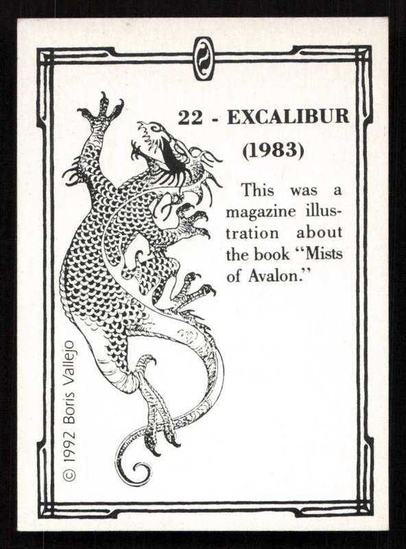 1992 Boris Vallejo 22. Excalibur (1983)