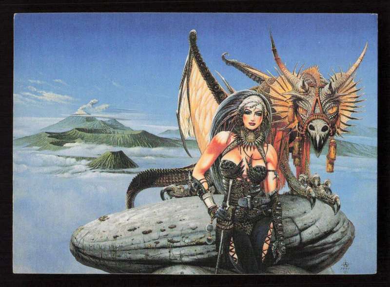 FPG Cards 1992 Christos Achilleos 86. Dragonqueen