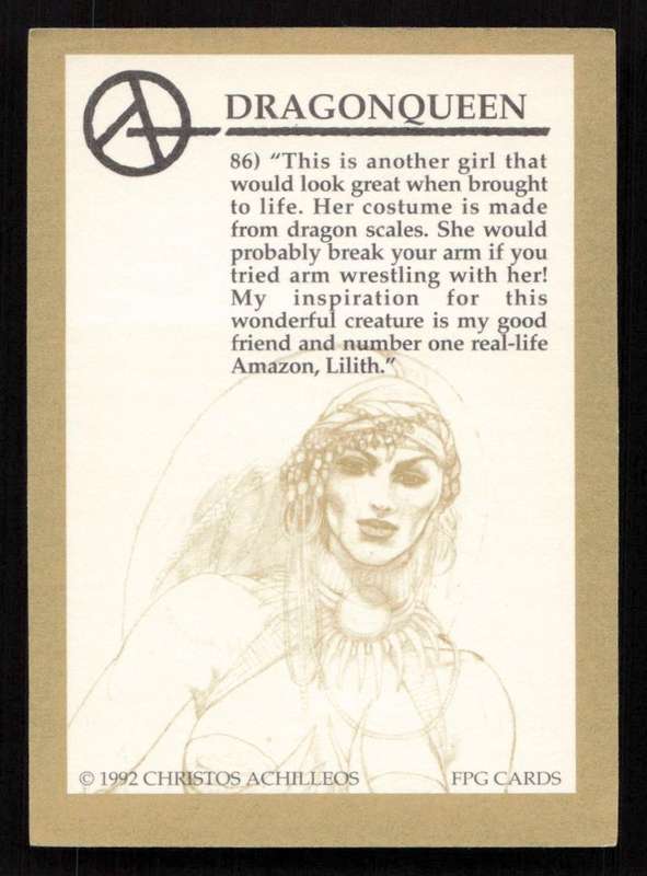 FPG Cards 1992 Christos Achilleos 86. Dragonqueen