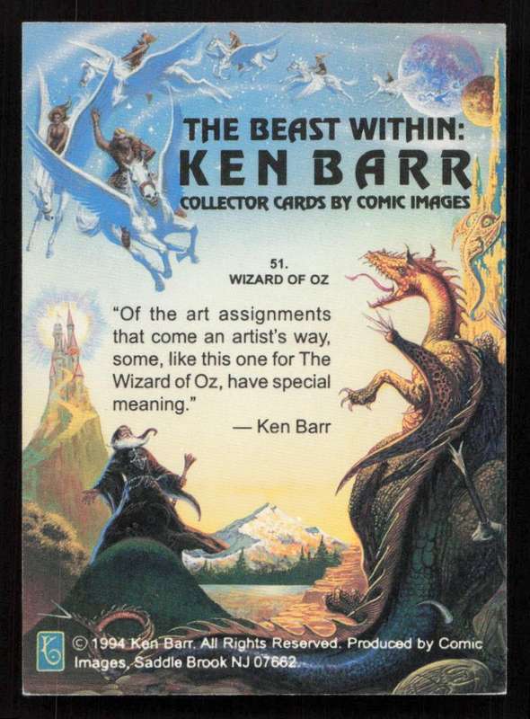 Comic Images 1994 The Beast Within: Ken Barr 51. Wizard of Oz