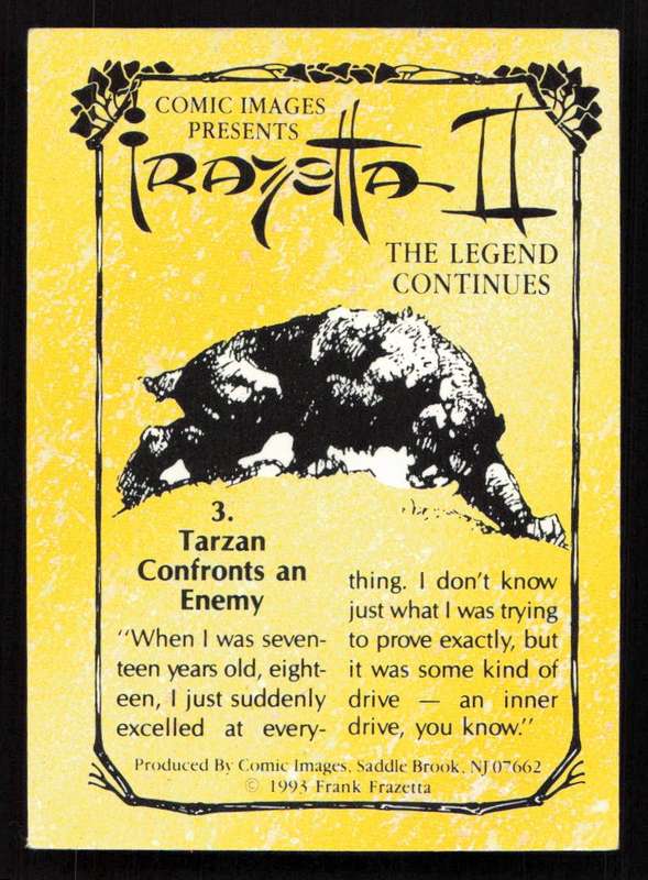 Comic Images 1993 Frazetta II The Legend Continues 3. Tarzan Confronts an Enemy