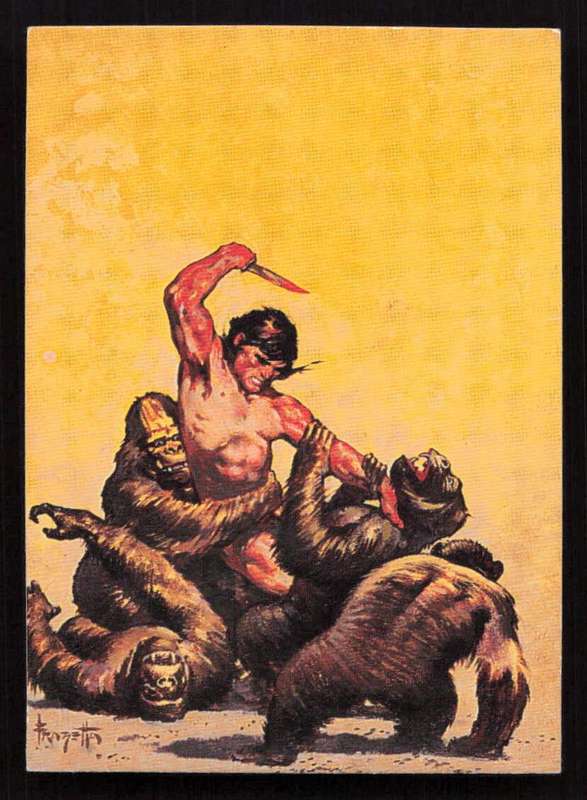 Comic Images 1993 Frazetta II The Legend Continues 13. Tarzan and the Lion Man