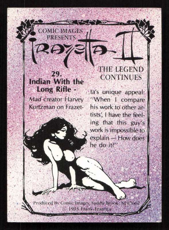 Comic Images 1993 Frazetta II The Legend Continues 29. Indian With the Long Rifle