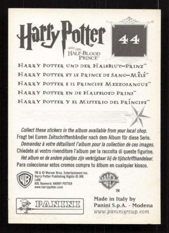 Panini Stickers Harry Potter and the Half-Blood Prince 44
