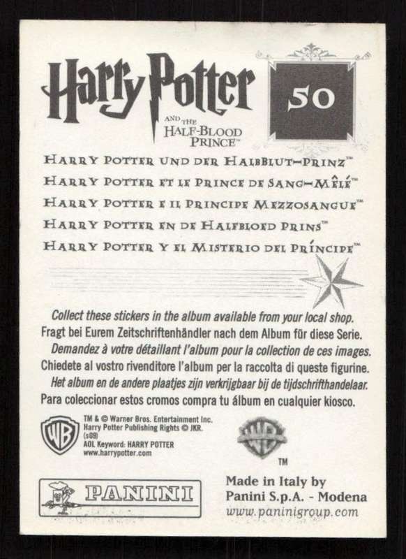 Panini Stickers Harry Potter and the Half-Blood Prince 50