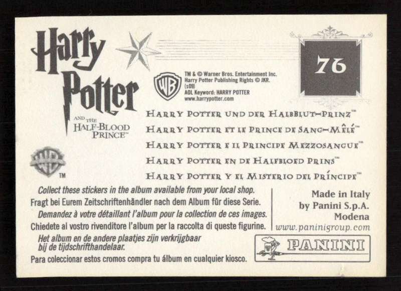 Panini Stickers Harry Potter and the Half-Blood Prince 76