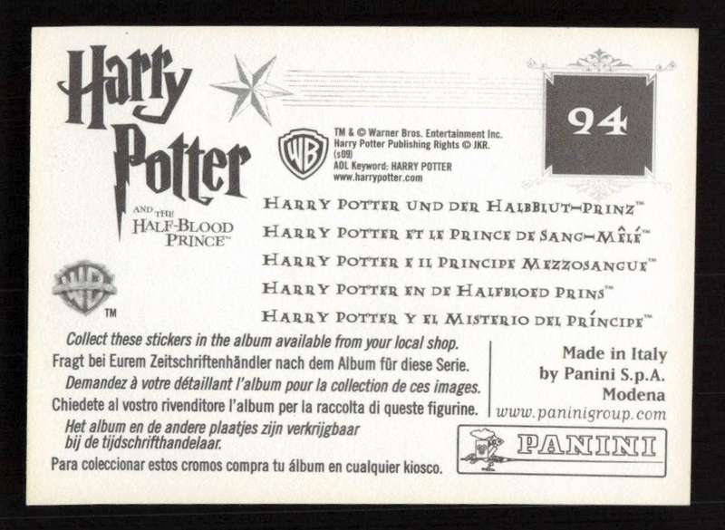 Panini Stickers Harry Potter and the Half-Blood Prince 94