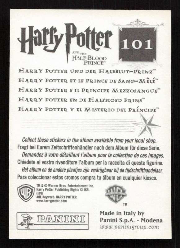 Panini Stickers Harry Potter and the Half-Blood Prince 101
