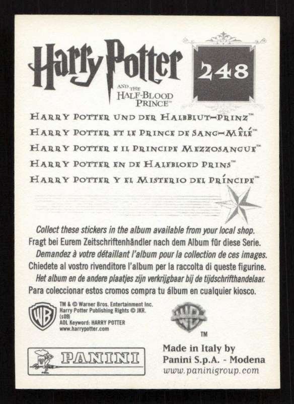 Panini Stickers Harry Potter and the Half-Blood Prince 248
