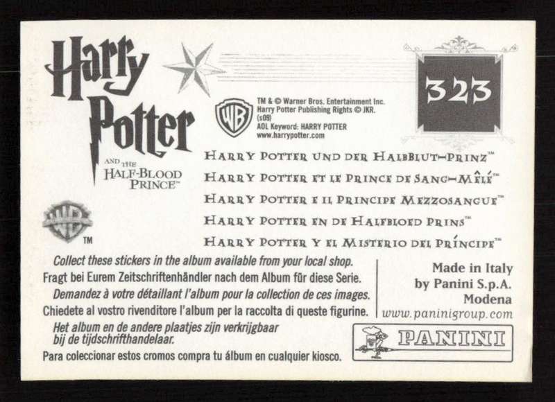 Panini Stickers Harry Potter and the Half-Blood Prince 323