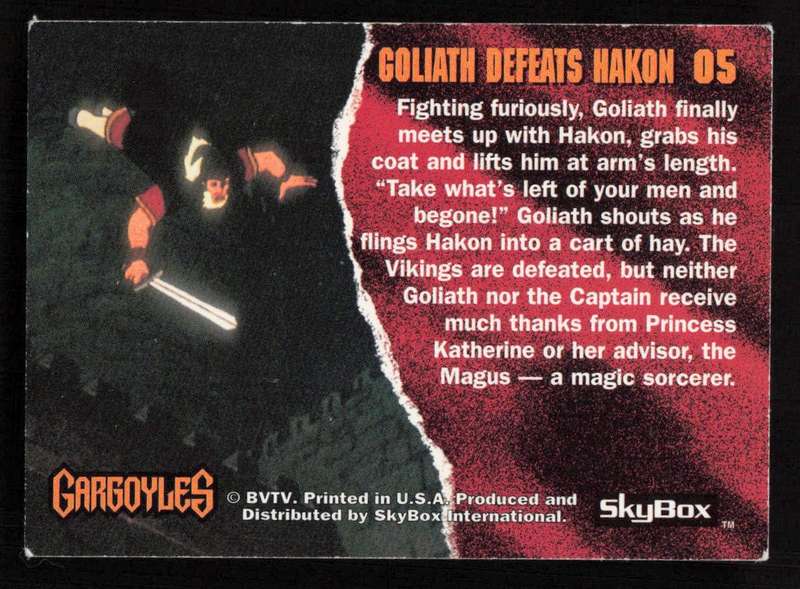 SkyBox Gargoyles Goliath Defeats Hakon 05