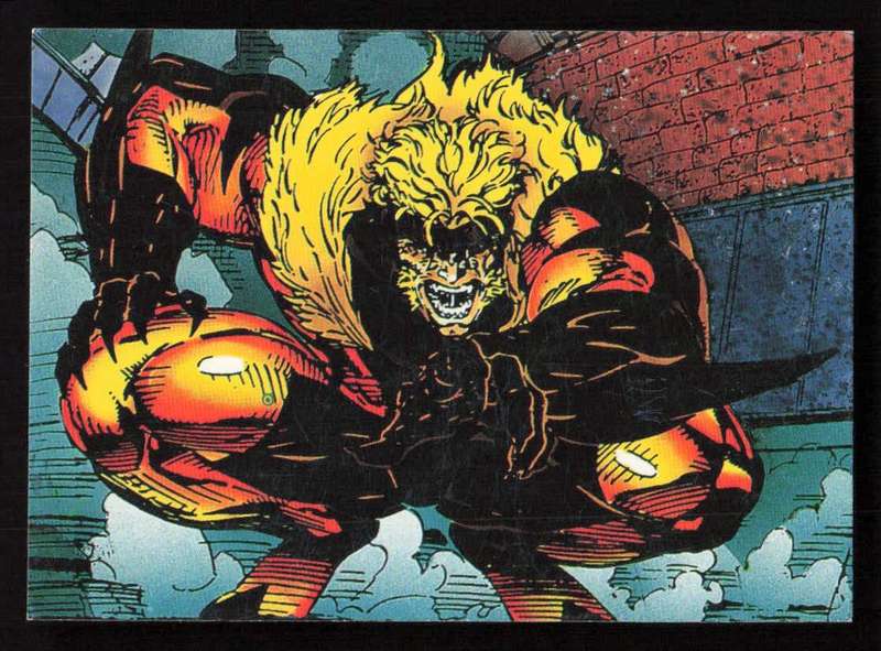 1992 Wolverine From Then 'Til Now II 78 Sabretooth