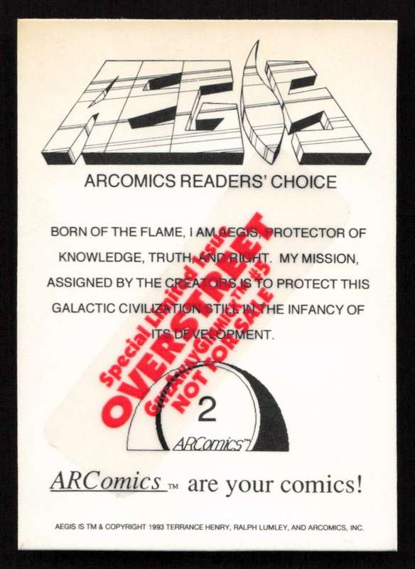 ARComics Aegis Lenticular Card
