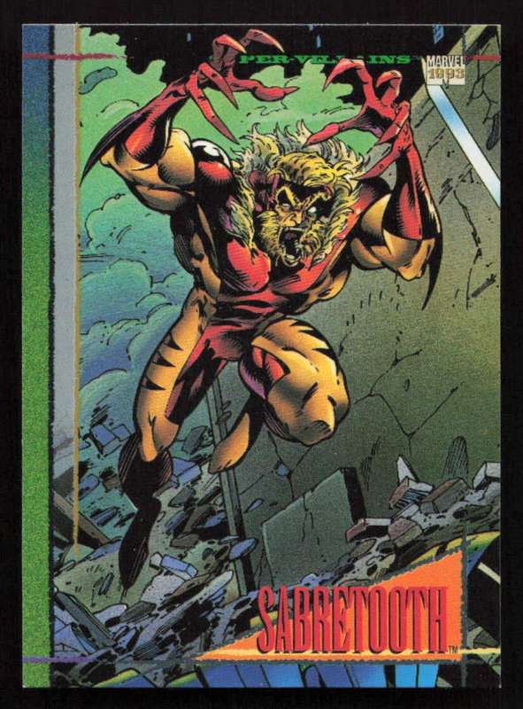 1993 SkyBox Marvel 31 Sabretooth