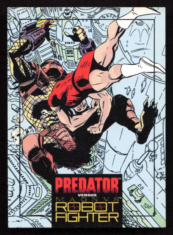 1992 Wizard DC Comics Valiant Predator versus Magnvs Robot Fighter 4