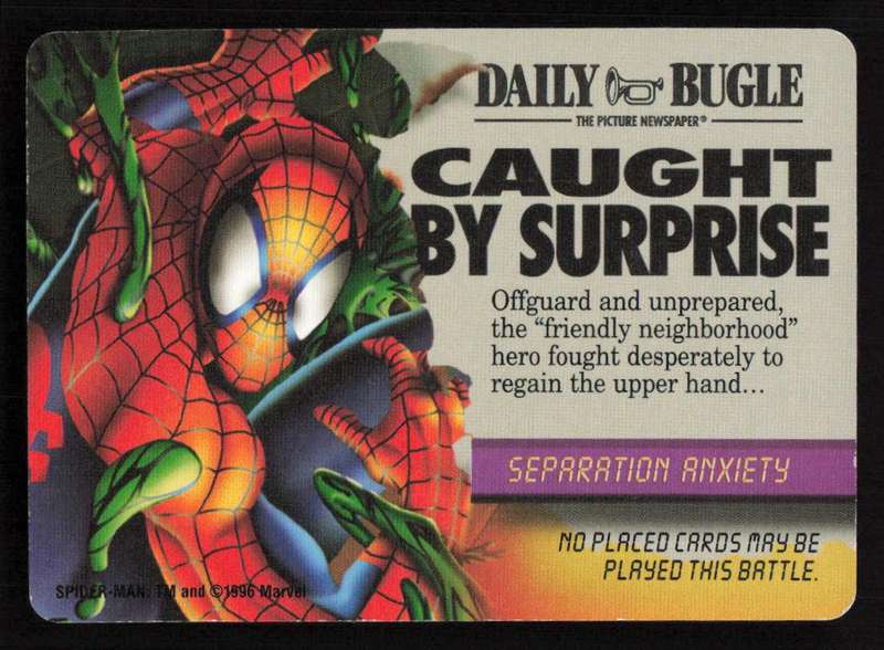 1996 Marvel OverPower Card Game Caught By Surprise