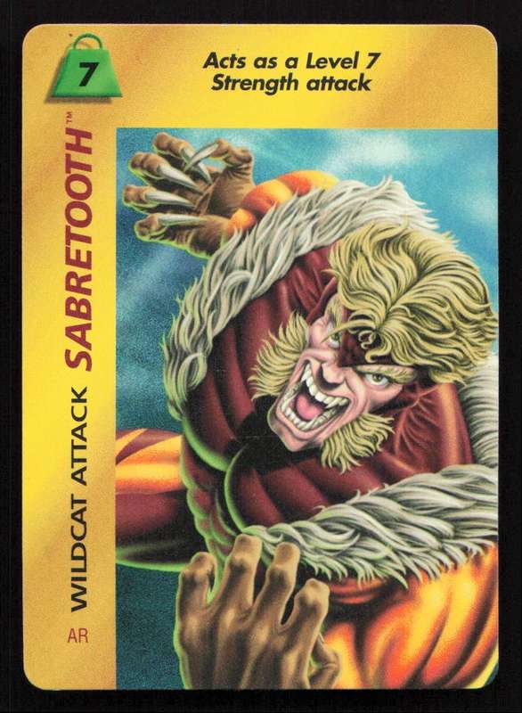 1996 Marvel OverPower Card Game Sabretooth