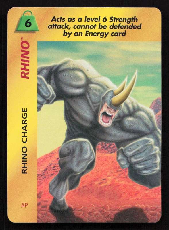 1996 Marvel OverPower Card Game Rhino