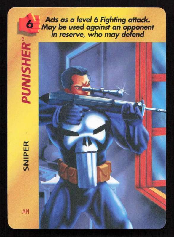 1996 Marvel OverPower Card Game Punisher