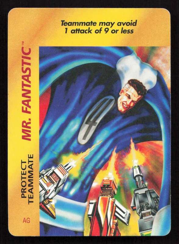 1996 Marvel OverPower Card Game Mr. Fantastic