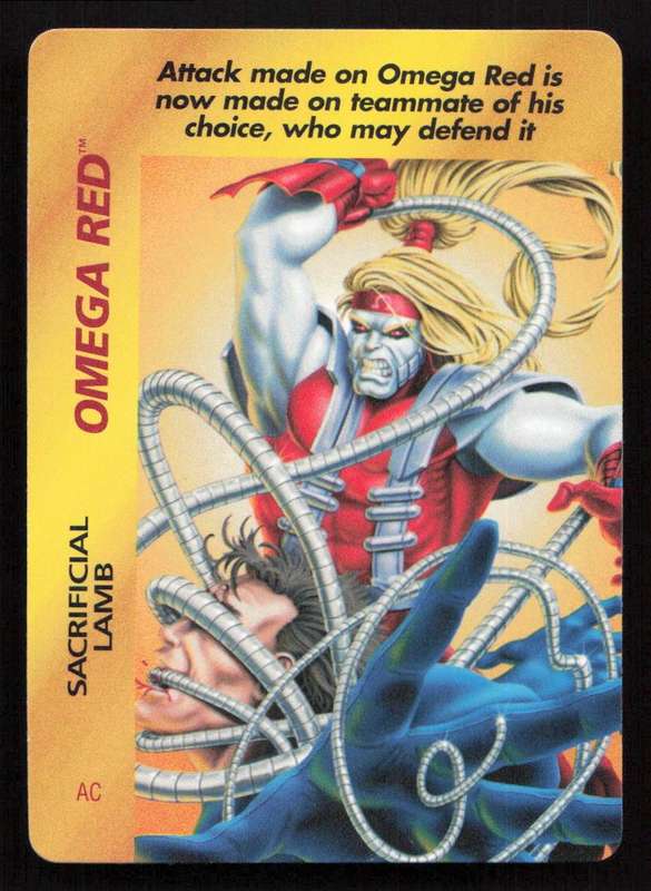 1996 Marvel OverPower Card Game Omega Red