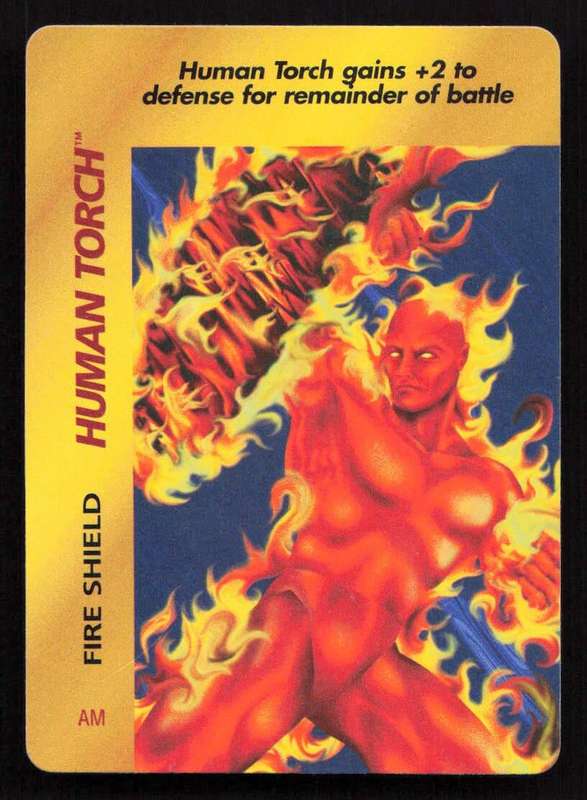 1996 Marvel OverPower Card Game Human Torch