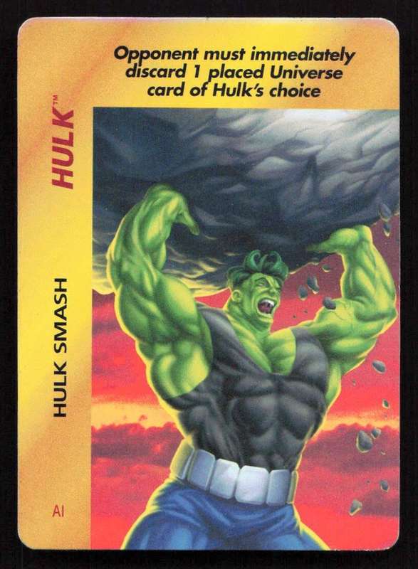 1996 Marvel OverPower Card Game Hulk