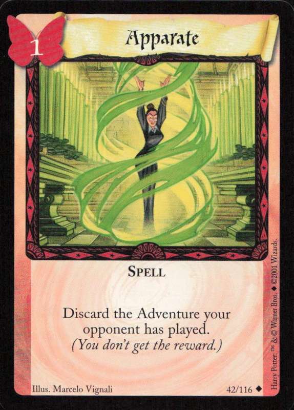 2001 Wizards Harry Potter Trading Card Game - Apparate 42/116