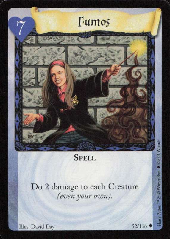 2001 Wizards Harry Potter Trading Card Game - Fumos 52/116