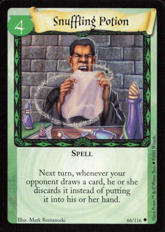2001 Wizards Harry Potter Trading Card Game - Snuffling Potion 66/116