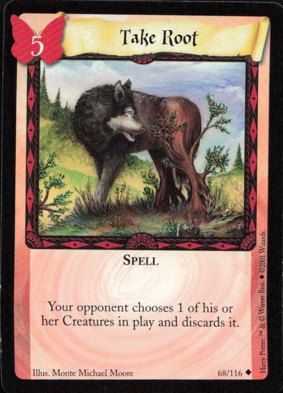 2001 Wizards Harry Potter Trading Card Game - Take Root 68/116