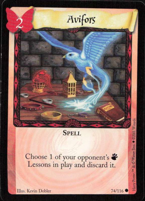 2001 Wizards Harry Potter Trading Card Game - Avifors 74/116