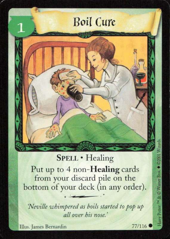 2001 Wizards Harry Potter Trading Card Game - Boil Cure 77/116