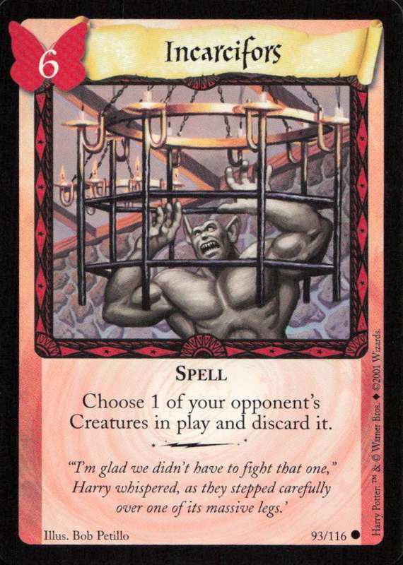2001 Wizards Harry Potter Trading Card Game - Incarcifors 93/116