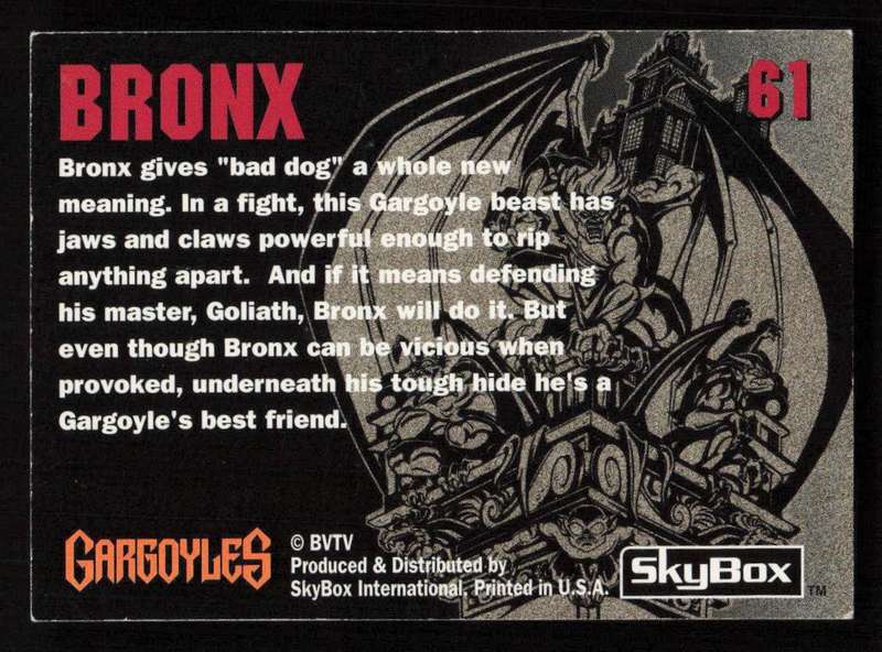 SkyBox Gargoyles Bronx 61