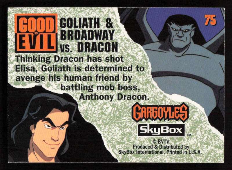 SkyBox Gargoyles Goliath & Broadway vs. Dracon 75
