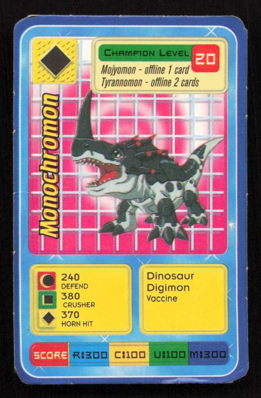 Digimon Digital Monster - Cereal Promo Card Monochromon