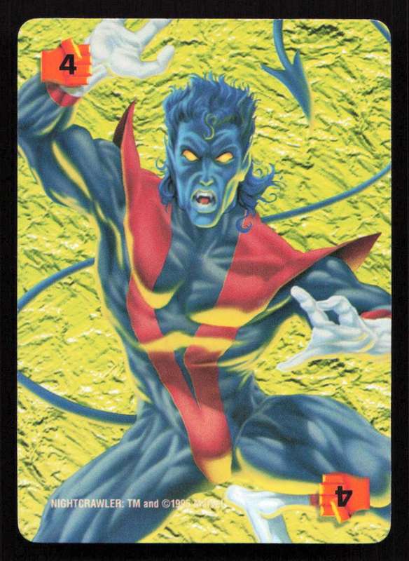 1996 Marvel OverPower Card Game Night Crawler
